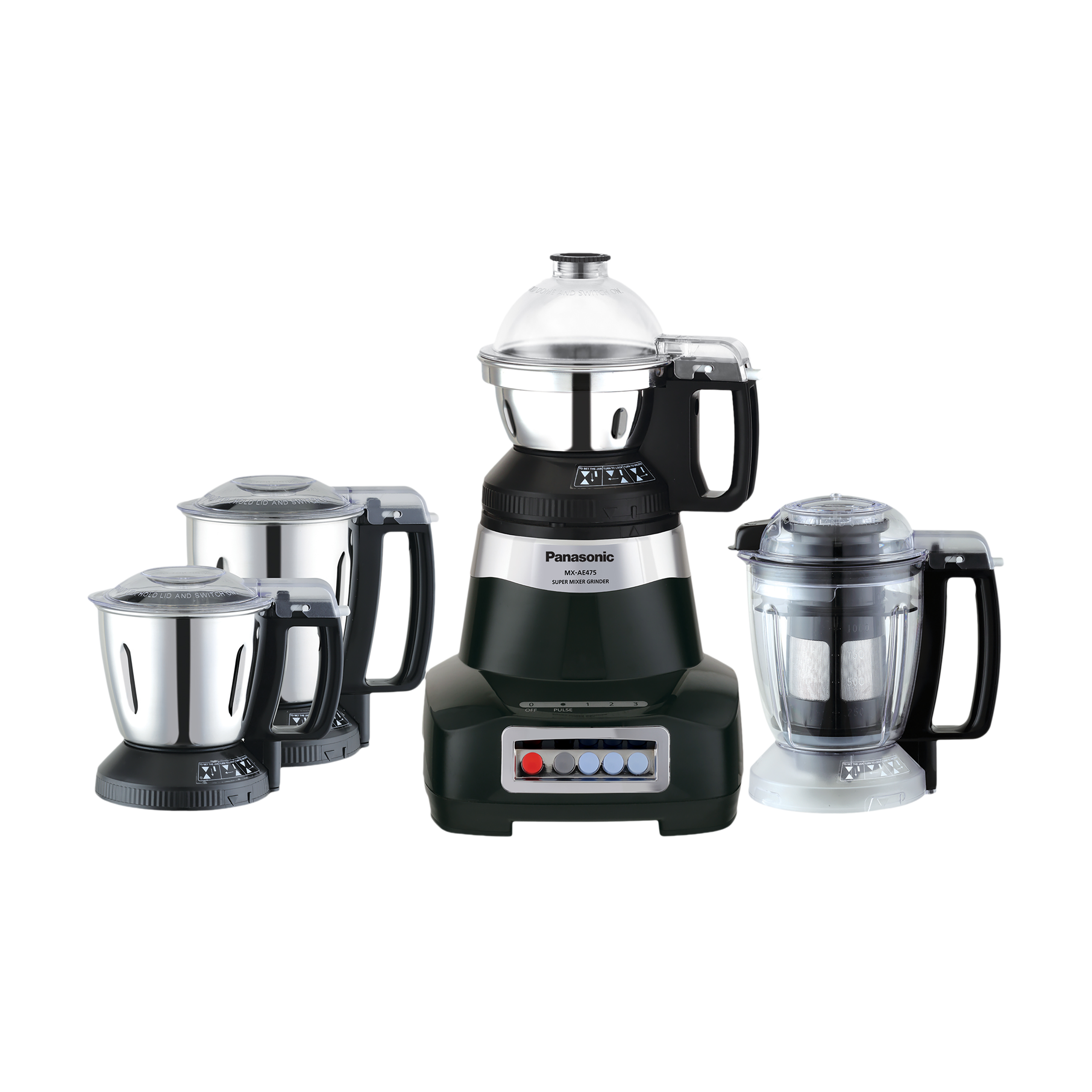 Buy Panasonic 750 Watt 4 Jars Juicer Mixer Grinder (Double Safety
